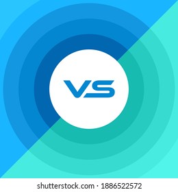 Versus logo vs letters for sports and fight competition