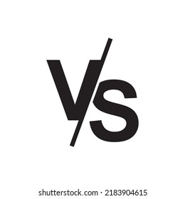 Versus Logo vs. Buchstaben für Sport, Kampf Symbol