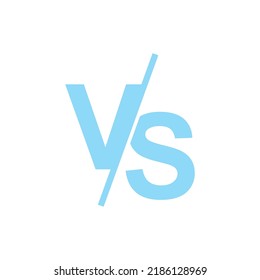 Versus logo vs letters for sports, fight icon symbol