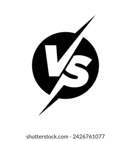 Versus logo. VS letters for sports, fight, competition, battle, match, game. Vector icon.