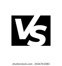 Versus logo. VS letters for sports, fight, competition, battle, match, game. Vector icon.