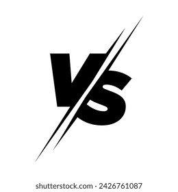 Versus logo. VS letters for sports, fight, competition, battle, match, game. Vector icon.