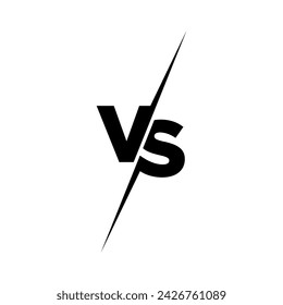 Versus logo. VS letters for sports, fight, competition, battle, match, game. Vector icon.