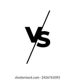 Versus logo. VS letters for sports, fight, competition, battle, match, game. Vector icon.