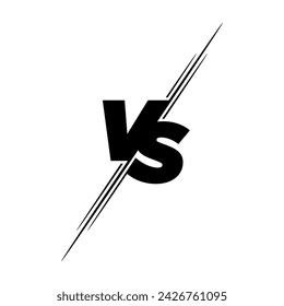 Versus logo. VS letters for sports, fight, competition, battle, match, game. Vector icon.