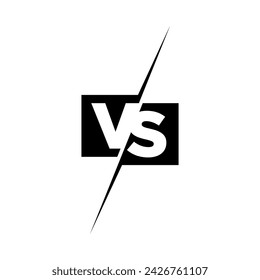 Versus-Logo. VS-Buchstaben für Sport, Kampf, Wettbewerb, Kampf, Spiel, Spiel. Vektor-Symbol.