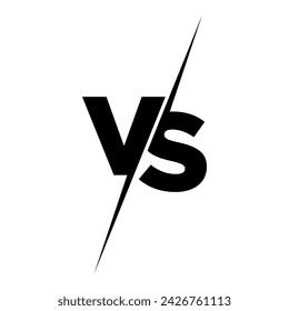 Versus logo. VS letters for sports, fight, competition, battle, match, game. Vector icon.