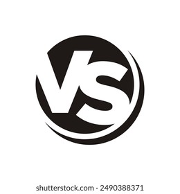 Versus-Logo. VS-Buchstaben für Sport, Kampf, Wettbewerb, Kampf, Spiel, Spiel. Vektorgrafik-Symbol.