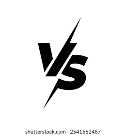 Versus logo. VS letters for sports, fight, competition, battle, match, game. Vector icon.