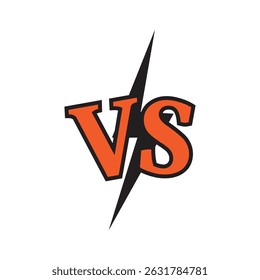 Logotipo Versus. Cartas VS para esportes, luta, competição, batalha, jogo, jogo. Ícone de vetor.