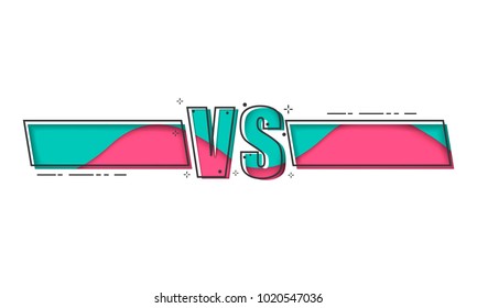 Versus Logo. VS Vector Letters Illustration. Competition Icon. Fight Symbol. EPS10