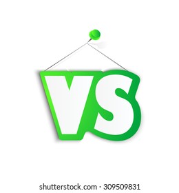 Versus Logo. VS Vector Letters Illustration. Competition Icon. Fight Symbol.