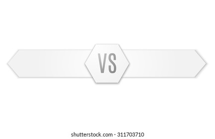 Versus Logo. VS Vector Letters Illustration. Competition Icon. Fight Symbol.