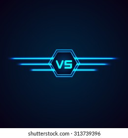 Versus Logo. VS Vector Letters Illustration. Competition Icon. Fight Symbol.