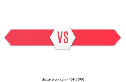 Versus Logo. VS Vector Letters Illustration. Competition Icon. Fight Symbol.