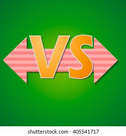 Versus  Logo. VS Vector  Letters Illustration. Competition Icon. Fight Symbol.