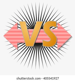 Versus Logo. VS Vector  Letters Illustration. Competition Icon. Fight Symbol. on a white background