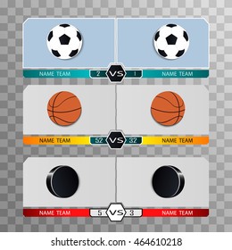 Versus Logo VS Vector Letters Illustration. Competition Icon. Fight Symbol. On a transparent background. Set