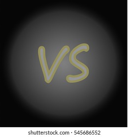 Versus Logo. VS Vector Letters Illustration. Competition Icon. Fight Symbol.