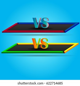 Versus Logo. VS Vector Letters Illustration. Competition Icon. Fight Symbol.