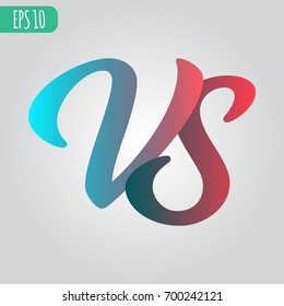 Versus Logo. VS Vector Letters Illustration. Competition Icon. Fight Symbol. 