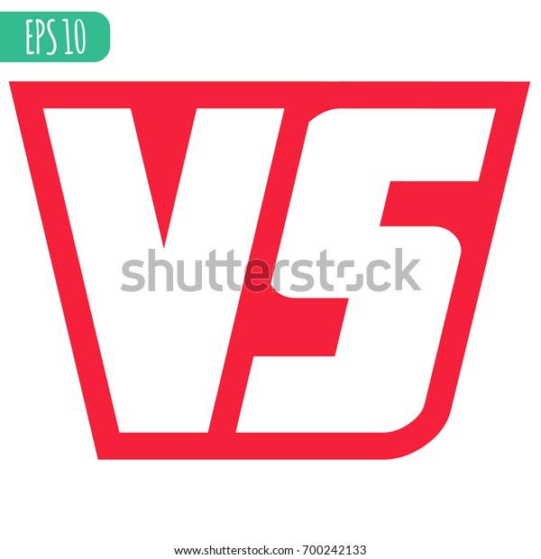 Vsロゴ Vsベクター画像イラスト 競合アイコン 戦いの象徴 のベクター画像素材 ロイヤリティフリー