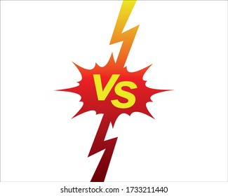 versus, opponent, opposition fighting frame or border vector background design template