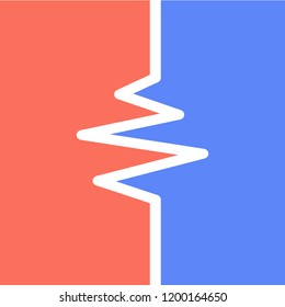 Versus screen design. Battle headline template. Fllat modern design. Vector illustration