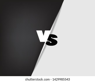 Versus screen design. Battle headline template.vector design illustration eps.10