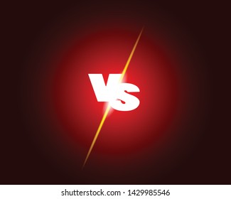 Versus screen design. Battle headline template.vector design illustration eps.10