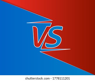 Versus screen design. Battle headline template. Fllat modern design. Vector illustration