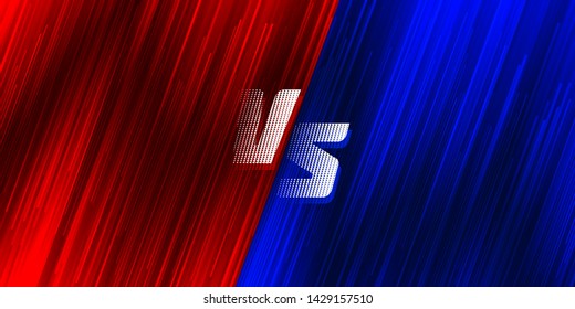Versus screen. Fight backgrounds against each other. Eps10 vector.