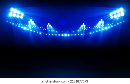 Versus Screen For Fight of sport and game, Battle Or Sport. Boxing ring arena and spotlight floodlights VS bright stadium lights Background Concept vector design - Shutterstock ID 2151877373