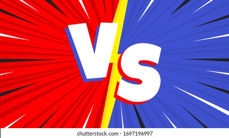 Versus Screen Flat Style Design Vector Stock Vector (Royalty Free ...