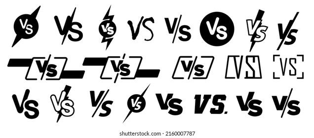 Versus screen. Vs battle or duel. Vector background