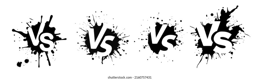 Versus screen. Vs battle or duel. Vector background