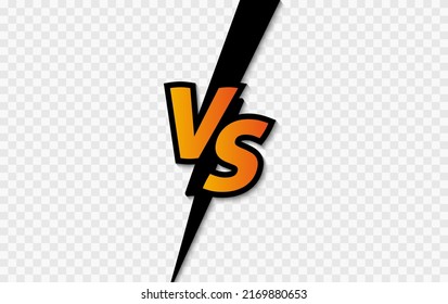 Versus screen. Vs battle or duel. Vector background