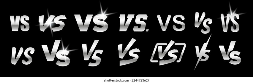 Versus screen. Vs Schlacht oder Duell. Vektorhintergrund