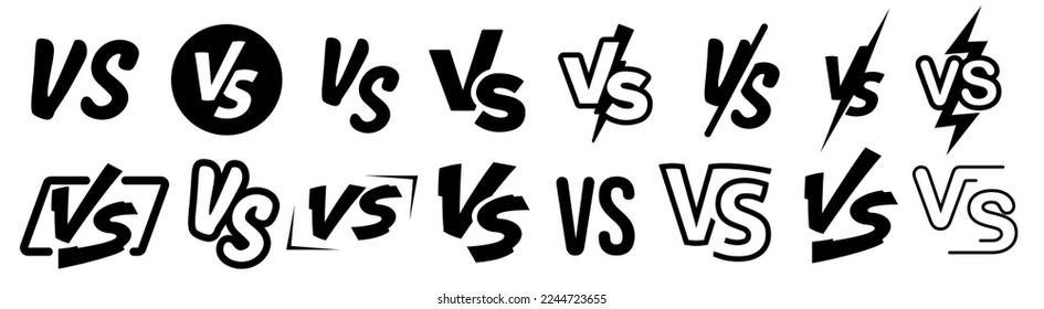 Versus screen. Vs battle or duel. Vector background