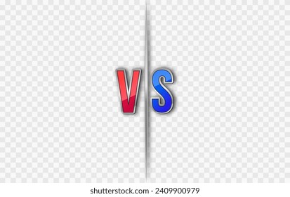 Versus screen. Vs battle or duel. Vector background