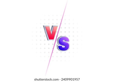 Versus screen. Vs battle or duel. Vector background