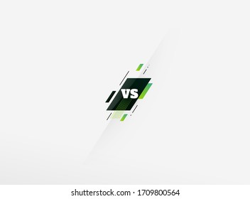 Versus screen. Vs battle headline, conflict duel between Red and Blue teams. Confrontation fight competition. Boxing martial arts mma football basketball soccer fighter match vector background