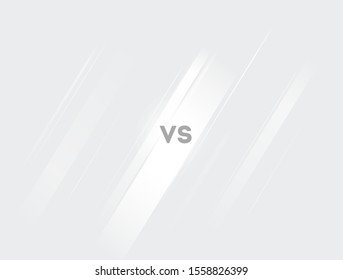 Versus Screen White and Light Blue. Vs Fight background for battle, competition and game. Vector Illustration Versus screen.