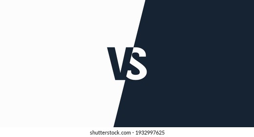 Versus sign contrast vector illustration