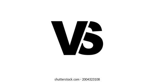 Versus sign contrast vector illustration