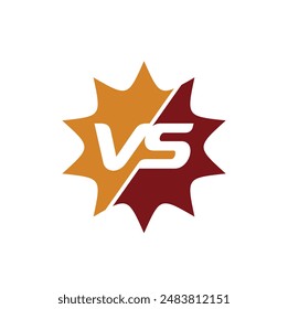 versus symbol, versus icon, vector art.
