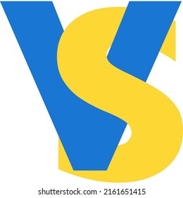 Versus symbol vector design icon