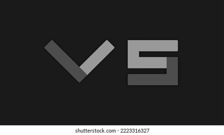 Versus text game with dark background 