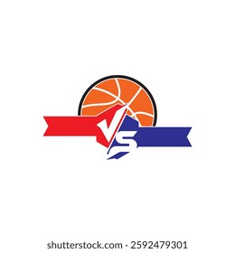 Versus text or vs in game design vector lettering illustration