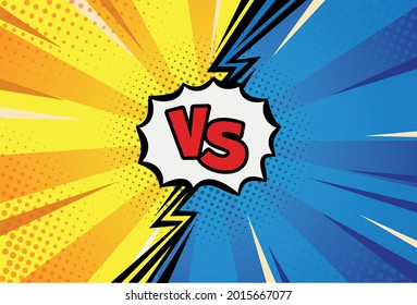 versus theme cartoon vector background 